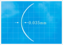 中心厚0.035mm