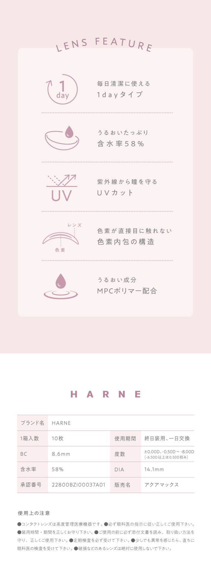 HARNE ハルネ 規格