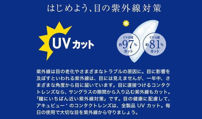 UVカットで目の紫外線対策